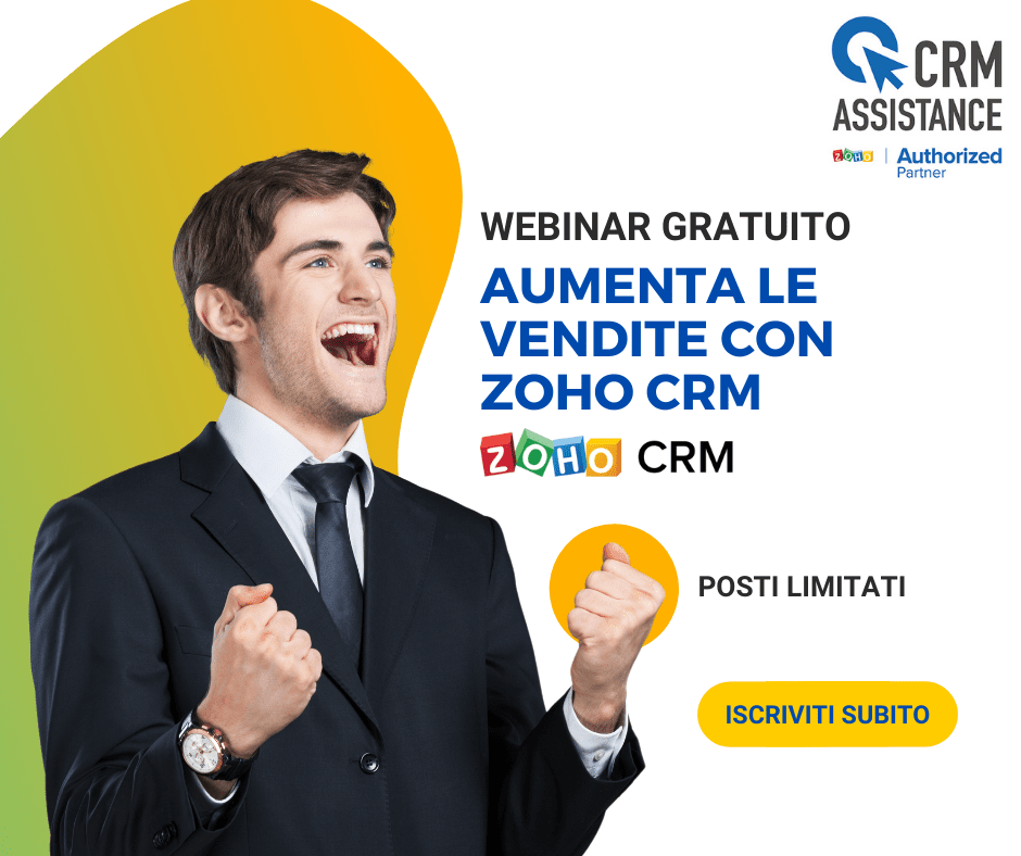 Aumenta le vendite con ZOHO CRM - Webinar 19 maggio 2022